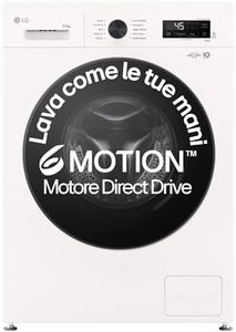 LG W4NX1095NWB Lave-sécheuse 9/5 kg Série X1, classe A/E, machine à laver sèche-linge, 1400 tours, Wi-Fi, technologie 6 mouvements Direct Drive, Top amovible, vapeur Allergy Care, Litonome, Blanc