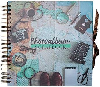 Grupo Erik Vintage Travel Photo Album Scrapbook | 10.2 x 10.2 inch / 26 x 26 cm / 40 Pages | Hardcover | Travel Gifts | Photo Book | Personalised Gifts | Friend Gifts