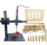 ERHT Heat Set Insert tip Tool Vertical Heat Pressing Machine Heat Brass Inserts 3D Printing and 360pcs Thread Knurled Nut M2 M2.5 M3 M4 M5 M6 (Heat Set Insert Tool)