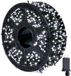 JMEXSUSS 800 LED White Christmas Lights Outdoor, 272ft 8 Modes Christmas Tree Lights Green Wire, Waterproof Led Christmas String Lights for Outside Indoor Xmas Party Tree Decor