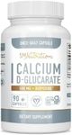 Calcium D-Glucarate | CDG for Liver Detox & Cleanse, Metabolism, Hormone Balance, Menopause Support* Vegan.org Certified, Non-GMO, Gluten-Free | Calcium D Glucarate 500mg 90 Capsules SM Nutrition