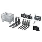 Bruder 02318 Accessories for Front Loader: Box-Type Pallet, Winch and Forks