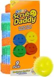 Scrub Daddy Color Sponges - Scratch-Free Multipurpose Kitchen Sponges - Bulk Dish Sponges for Kitchen, Bathroom & More - Household Cleaning Sponges Made with BPA-Free Polymer Foam (9 Count)