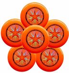 Discraft Ultra-Star 175g Ultimate Frisbee Sport Disc (6 Pack) Orange