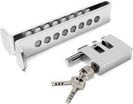 Auto Hub Stainless Steel Anti Theft Lock for Car, Brake Pedal Key Lock. Clutch Lock for All Cars,Silver