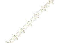 Faithfull FAICHPLWS612 6mm 12.5m Spiked Plastic Chain - White