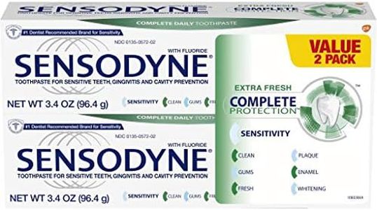 Sensodyne Complete Protection Sensitivity Toothpaste for Sensitive Teeth, Extra Fresh, 100mls (Pack of 2)