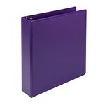 Samsill Plant-Based 2 Inch Durable Round Ring, Made in USA, View Binder, Eco-Friendly, USDA Certified Biobased, Purple