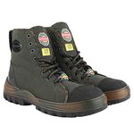 Liberty Warrior Jungle King Boots for Men, Army Military Boot, Soft Toe, Black & Olive, size-7UK