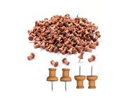 50 Pcs of Wood Push Pins For Pinboard Heavy Duty Pins For Bulletin Board Pins Rustproof Drawing Pins Thumb Tacks Pins Perfect For School Office Use Thumb Tacks For Marking Map Cork Notice Board Pin