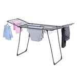 Minky Premium Sure Grip 18m Balcony Clothes Airer Indoor and Outdoor Clothes Dryer | Space Saving Winged Drying Rack | Clothes Drying Rack for Longer Items | Grey