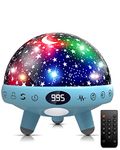 YACHANCE Night Light for Kids Room with Sound Machine Baby Night Light Star Projector White Noise Machine for Sleeping Soother Nursery Lamp 9 Natural Sounds 20 Lullabies with Remote Timer