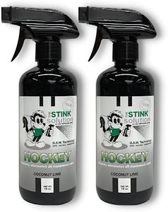 The Stink Solution Hockey Odor Eliminator For Strong Odor: Quickly Banish Sweat & Body Odor From Hockey Gear, Skates, Hockey Bags, Gloves, & More! Safe Hockey Deodorizer - 2 16 oz Bottles Coconut Lime