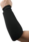 Cloth Forearm Guard Taekwondo, Martial Arts, MMA Forearm Protective Gear Protector for Sparring (Black/White; Child Small to Adult XL) (Black, XS-CHL)