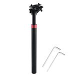 Azarxis Bike Seat Post Suspension Seatpost 25.4 27.2 28.6 30.4 30.8 31.6 x 350mm Aluminum Alloy MTB BMX Seat Post Tube Bicycle Saddle Pole with Micro Adjust Clamp for Mountain Bike Road Bike (31.6)