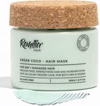 Remilia Hair Mask for Dry Damaged Hair and Growth - Deep Conditioning Hair Mask with Coconut Oil, Green Tea, Avocado, & Castor Oil - Hydrating & Soothing Vegan Protein Conditioner, 200ml