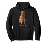 Lab Mum Fox Red Yellow Labrador Retriever Dog Lover Gift Pullover Hoodie