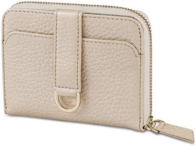 Vaultskin BELGRAVIA Womens Small Luxury Leather Wallet for Ladies Mini Purse for Cash and Cards (Champagne)