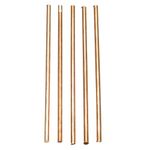 5Pcs 99.9% Pure Copper Cu Metal Rods Cylinder, Diameter 4mm, Length 100mm