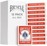 Bicycle Playing Cards, All Red, Pok