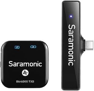 Saramonic Blink900 S5 Wireless Lavalier Microphones for Android USB C Smartphone, 6H Battery Life, 656ft Transmission, Wireless Lapel Type C Mic Microphones for Video Recording Vlog Live Streaming