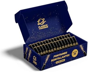 Lot de 36 Fontaines à Gateaux Scintillantes durée 60 Secondes pour Gateaux et Bouteilles de Champagne, Bougie lumineuse d'ambiance pour anniversaire 1 Minute - PLANETE FUMIGENE®