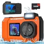 33FT Underwater Camera 65MP 4K Wate