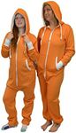 BIG FEET PAJAMA CO. Orange is The New Black Prison Hoodie Jumpsuit Onesie M