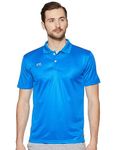 Nivia 2350-10 Polyester Polo T-Shirt (Aqua Blue, Small)