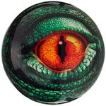 Brunswick Bowling Products Lizard Glow Viz-A-Ball Bowling Ball 10Lbs, Green/Black, 10 lbs