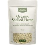 Everyday Superfood Organic Shelled Hemp 200g, Premium European Hulled Seeds (Hemp Hearts)