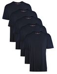 Hanes Men's Crew Undershirt, Black - 5 Pack, X-Large, Black - 5 Pack, X-Large