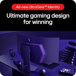 LG UltraGear 45" OLED Gaming Monitor – UltraWide Curved Display