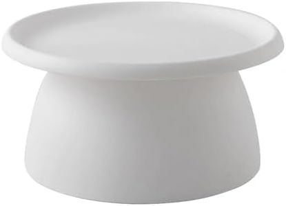 ArtissIn Coffee Table Mushroom Nordic Round Large Side Table 70CM White