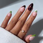 Glamnetic Press On Nails - Antipasto | Short Almond Fake Nails with Olives, Tortoiseshell & 3D Nail Art | Salon Quality Summer Nails | 15 Sizes - 30 Nail Kit with Glue