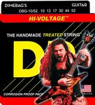 DR Strings DBG-10/52 HIVOLTAGE DIMEBAG DARRELL Nickel Plated Electric Guitar Strings: Medium to Heavy 1052, silver