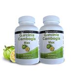 Garcinia Cambogia Fruit Extract Food Supplement 2 X 90 Capsule Bottles Plus Free Meal Plan and Dieting Tips for Men and Women