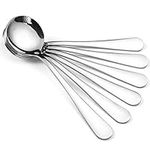 Hiware 12-Piece Soup Spoons, Round 