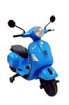 JN CREATIONS 12V Vespa Rechargeable Battery Operated Ride-On Scooter for Kids with Remote Control (2 to 7 Yrs) (Blue)