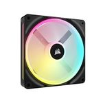 CORSAIR QX Series QX140 RGB 140mm Fan - iCUE Link Ecosystem - Magnetic Dome RGB PWM Single Fan - Up to 2400RPM - Black