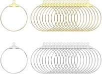 ALEXCRAFT 100 PCS Beading Hoop Earr