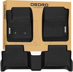 OEDRO Floor Mats Fit for 2015-2022 Chevy Colorado Crew Cab/GMC Canyon Crew Cab, Unique Black TPE All-Weather Guard Includes 1st and 2nd Row: Front, Rear, Full Set Liners