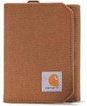 Carhartt Trifold Wallet, Durable for Men, Available in Leather and Canvas Styles, Nylon Duck (Carhartt Brown), One Size US, Nylon Duck (Carhartt Brown), One Size