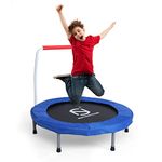 NORTHERN STONE 36-Inch Folding Mini Fitness Trampoline Aerobic Exercise Rebounder with Handle