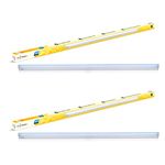 wipro Garnet 36W Aluminium LED Batten for Home & Office | Bright & Energy Efficient Tubelight |Aluminium heat sink | Cool Day Light (6500K) with 4000 lumen|Batten for Commercial use |4Feet, Pack of 2