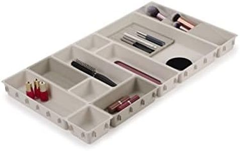 Joseph Joseph Viva - Modular 12-piece Makeup Beauty Drawer Organiser Set, Storage Boxes dividers for makeup, beauty grooming items, cosmetics, hair accessories