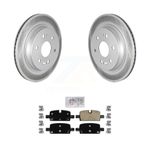 Transit Auto Rear Coated Disc Brake Rotors And Ceramic Pads Kit Replacement For Chevrolet Silverado 1500 GMC Sierra Cadillac Tahoe Yukon Suburban Escalade XL ESV LTD Limited KGA-103388