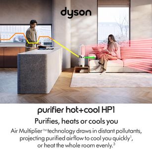 Dyson Purifier Hot+Cool HP1 – Air Purifier & Heater, White