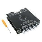 TDA7498E Bluetooth Amplifier Board 160W×2+220W Subwoofer 2.1 Channel Audio Receiver Power Amplifier Module with Treble and Bass Control for DIY Speakers