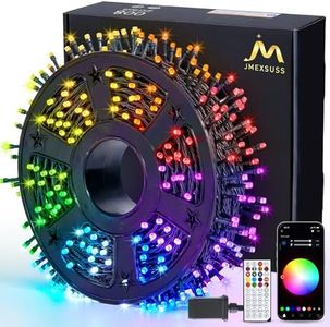 JMEXSUSS 800 LED Smart Color Changing Christmas Lights Outdoor, 272ft RGB Christmas String Lights with Remote & APP, Waterproof Christmas Tree Lights for Indoor Xmas Tree Party House Decoration